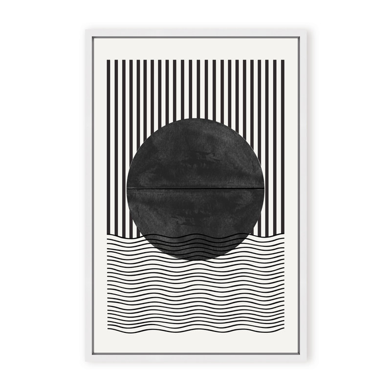 BaB No10. Print by The Miuus Studio, 36" H x 24" W x 1.125" D, Black, Framed Matted Print