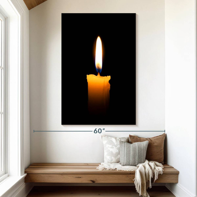 Candle In The Dark, 51" H x 34" W