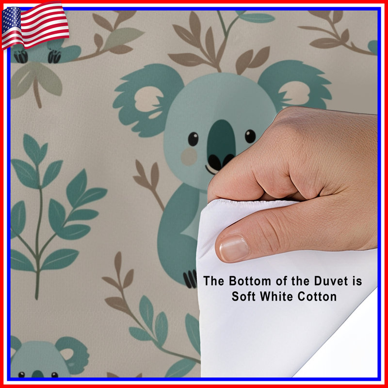 Cute Koala Pattern Duvet Covers, King