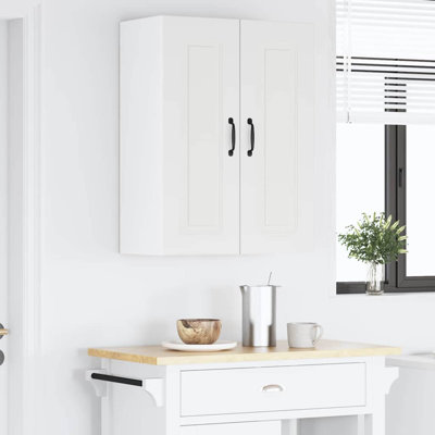 Vidaxl Kitchen Wall Cabinet With Shelf 2 Pcs Black 30 X 31 X 80 Cm