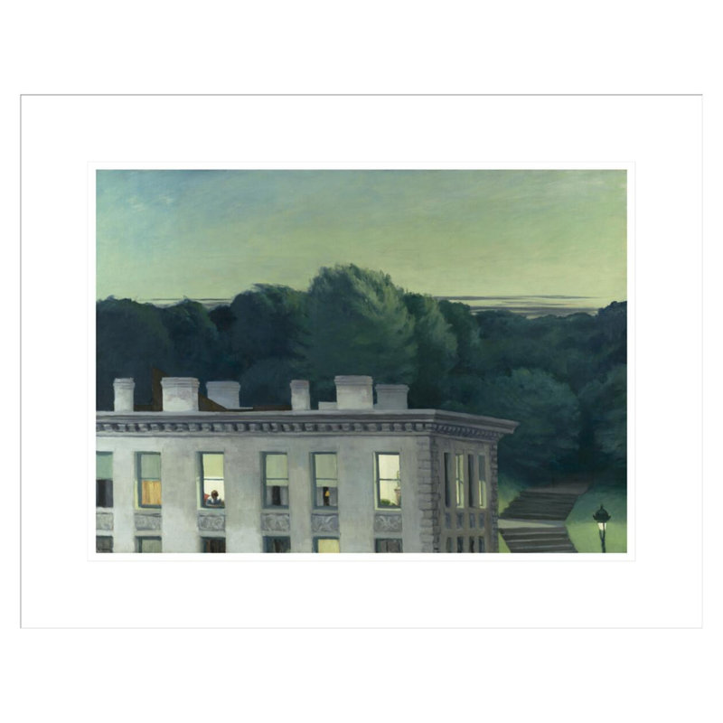 «House at Dusk» par Edward Hopper, impression giclée sur cadre, 17.3" H x 21.75" W