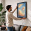 Golden Hour Sky Modern - Framed Print-1025150370-1025150399