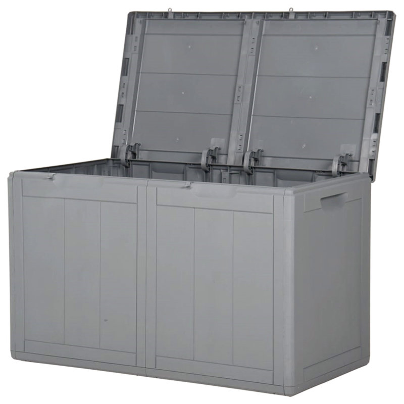 Latitude Run Ayaansh 80.5 cm W 180 L Water Resistant Deck Box in Grey