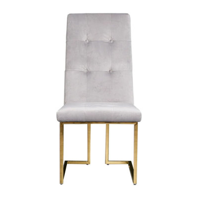 Chaise d'appoint en velours Denholme