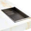 Table basse, 31,4 po x 31,4 po x 12 po, blanc perle, avec effet marbré moderne