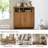 Asante 2-door Modern Corner Cabinet With Adjustable Storage Shelf