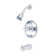 Metropolitan Diverter Tub and Shower Faucet Trim  with Buckingham Cross Handles