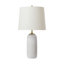 Thomas O'Brien Cato 1 Light Bedroom Home Office Living Room Lamp With White Linen Shade-1402652059