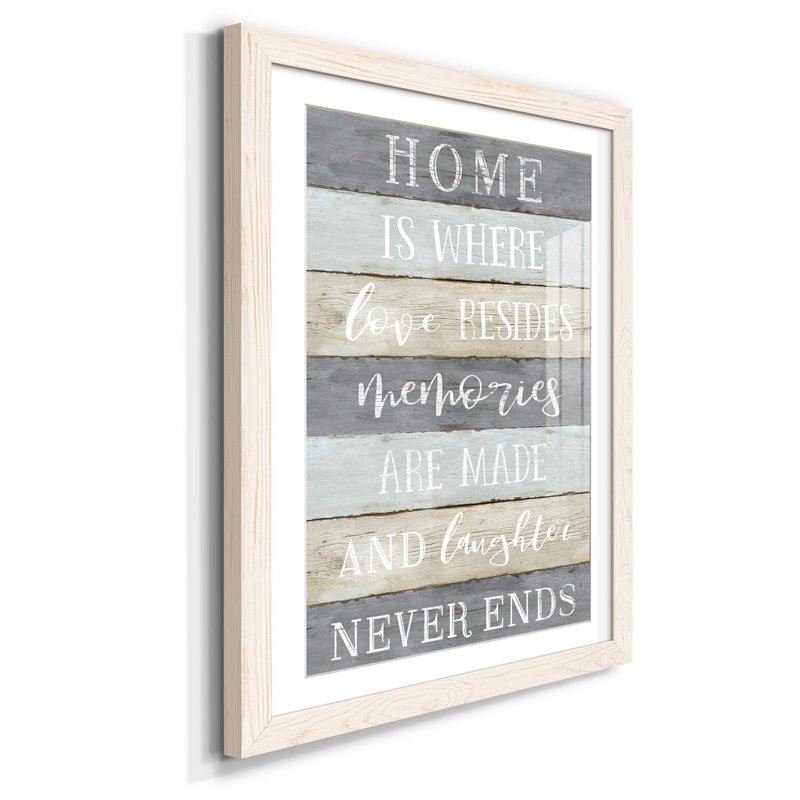 Laughter Never Ends - Cadre photo, impression d'art textuel sur papier, H 44 po x l 31 po x P 1 po, Cadre blanc