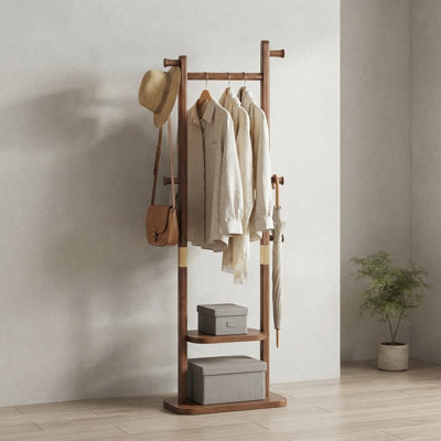 Coat Racks solid wood hanger 18.9* 11.8*71in Solid environmental