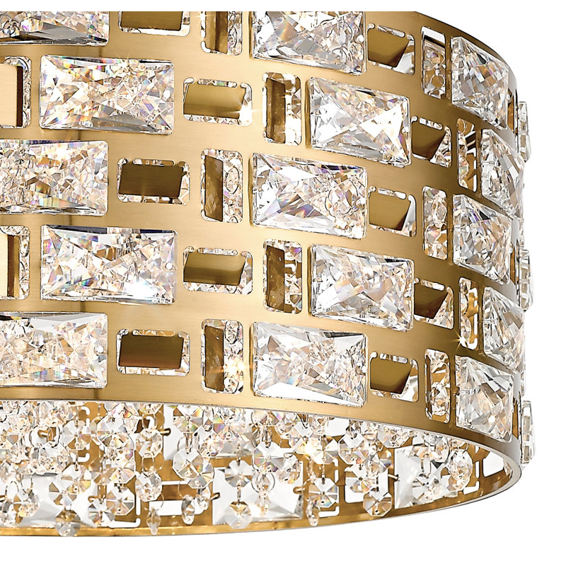 Clarkfield 6 - Light Crystal Pendant, Gold