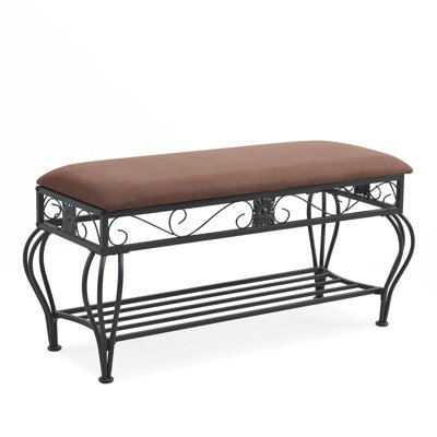 Shoe Rack Bench For Entryway, Industrial Bench, Rustic Shoe Rack For Small Spaces, Upholstered Entryway Bench, Multipurpose Entryway