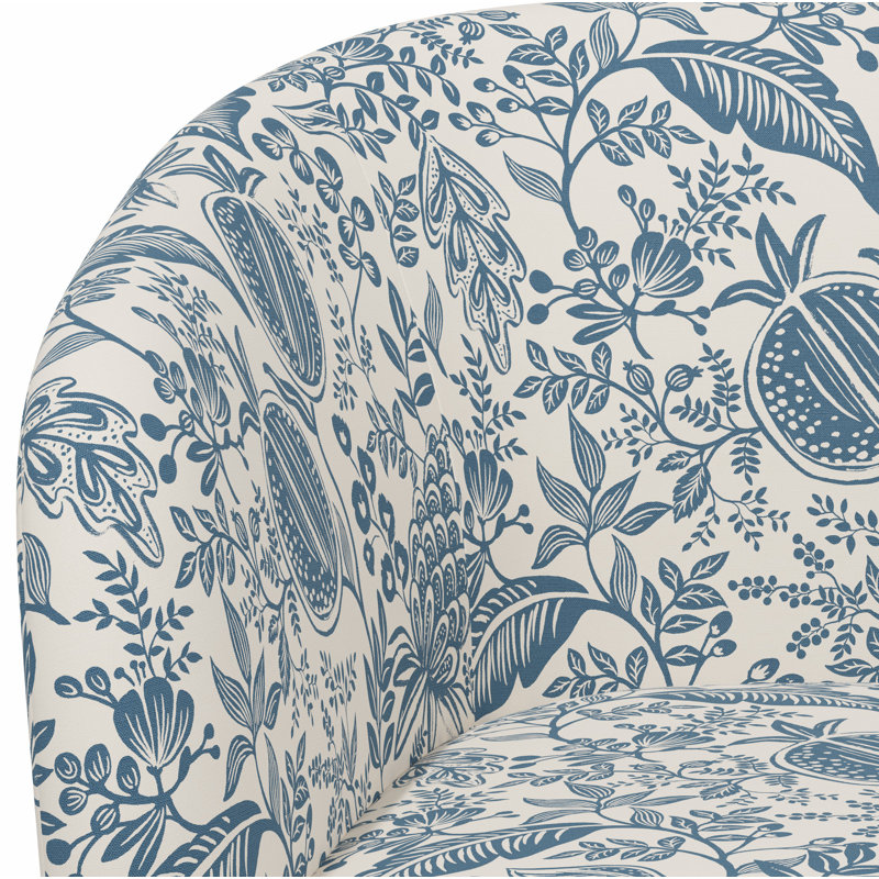 Chaise pivotante Pembroke, Lin bleu grenade RPC