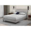 Grand lit tapissier avec 2 tables de chevet-266042302