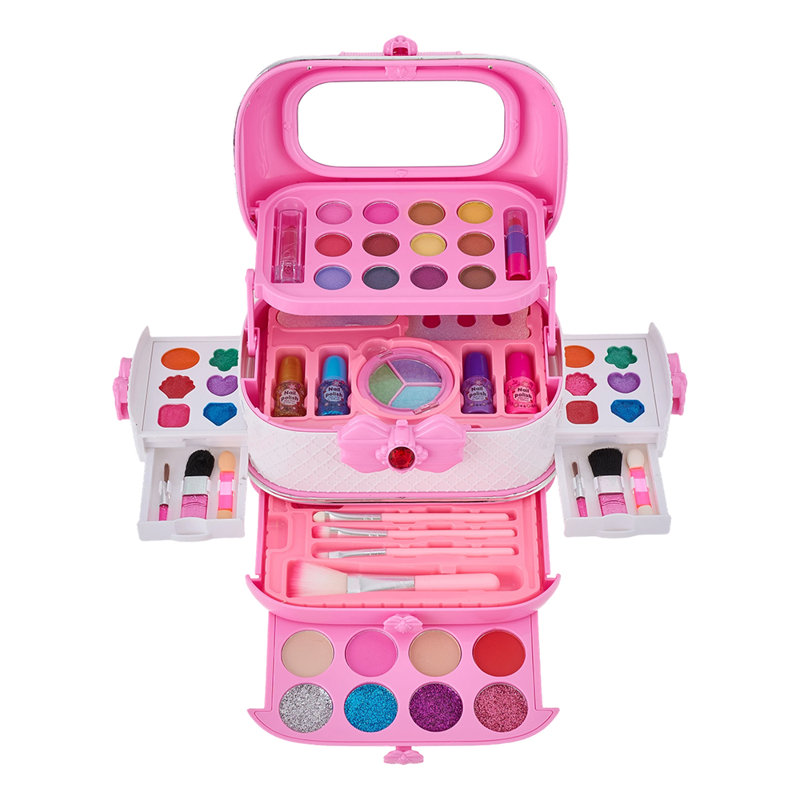 52pcs Washable Pretend Play Kids Makeup Set