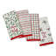 Lenox Bayberry Merry & Bright Kitchen Towels 4 Pack Set