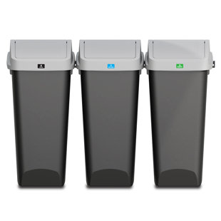 Station de déchets et de recyclage GLAD Link & Sort 36 gallons, paquet de 3