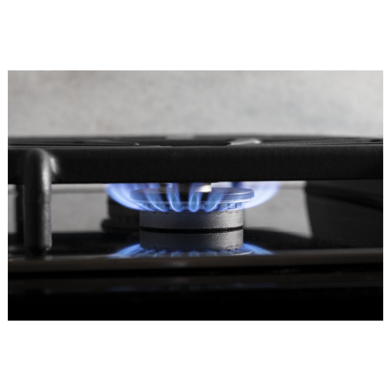 Natural Gas Cooktop with 4 Burners, Stainless Steel