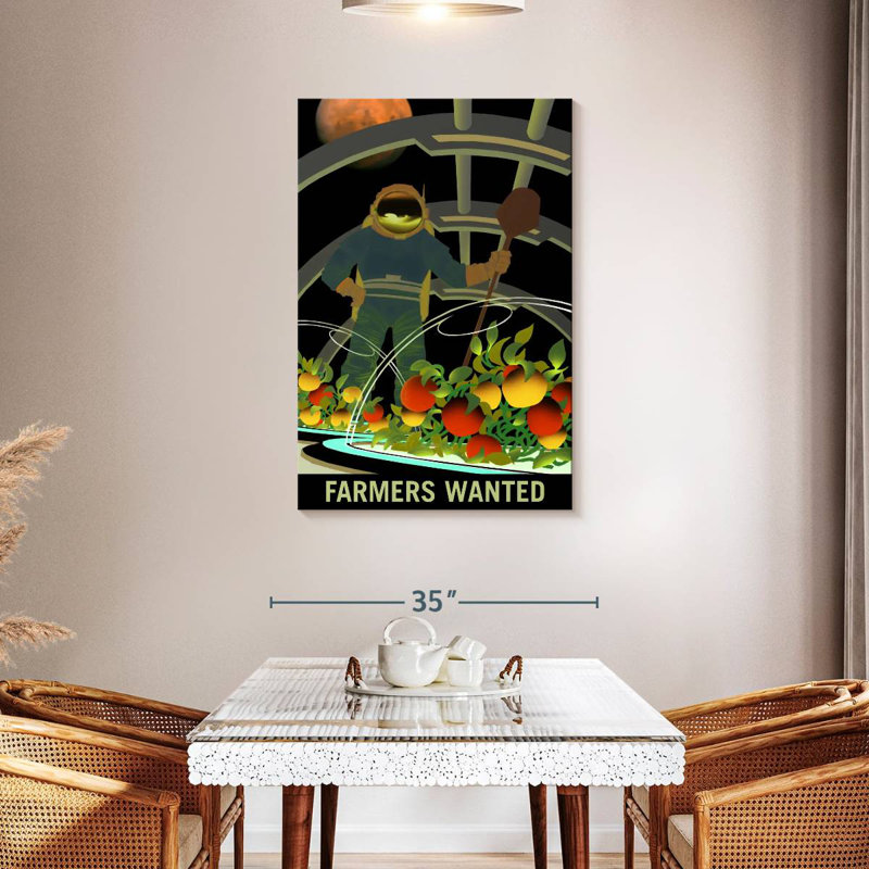 Oberle Mars Explorers Wanted Poster V, 45" H x 30" W
