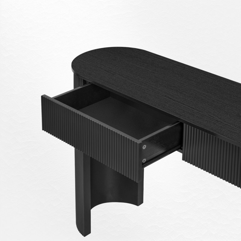 54.03" Console Table, Black