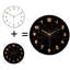 Horloge murale silencieuse en verre trempé de 30 cm, « Horloge murale à DEL élégante au design moderne pour la maison », sans tic-tac, fonctionne avec des piles (piles AA non comprises), décoration artistique pour la maison