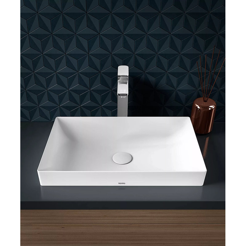 Kiwami® 23.63" Vessel Bathroom Sink, Matte Black