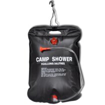 Ivation Portable Camping Shower Kit  All-in-One Compact Outdoor Bath Set  with Tiltable Shower Head, 6Ft Hose, Detachable Bidet Sprayer, Collapsible  Water Bucket, Carry Case, 2 Battery Packs & Charger