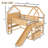 Full Size Loft Bed With Bookshelf Playful Design For Kids House-Shaped Structure With Slide High-Quality Safety Rails-649150739