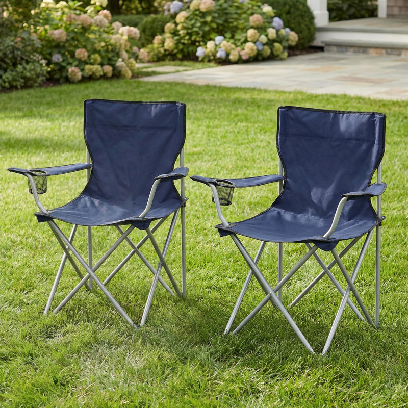 Canalp Folding Camping Chair (Set of 2), Blue