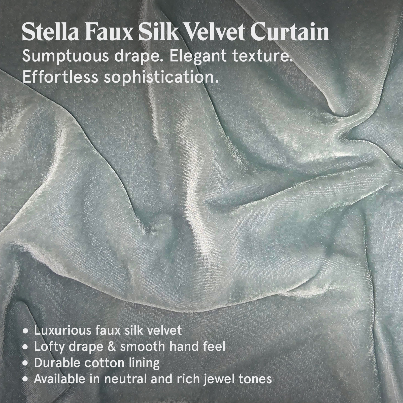 Stella Velvet Duvet Cover Set, Queen Duvet Cover + 2 Standard Shams, Icy Blue