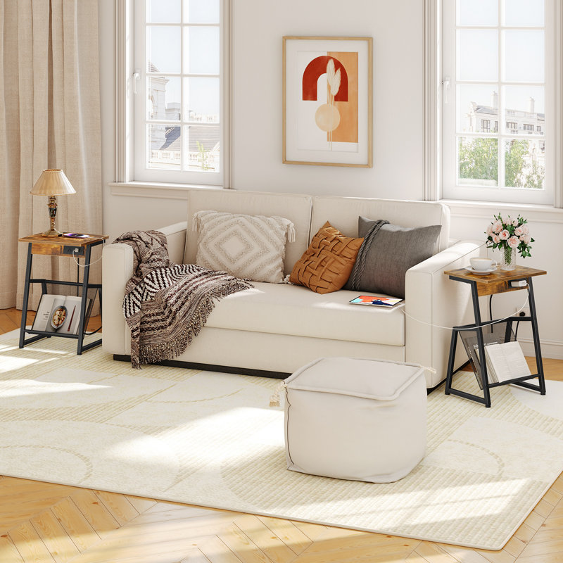 C Table Maia With Charging Station And Magazine Rack