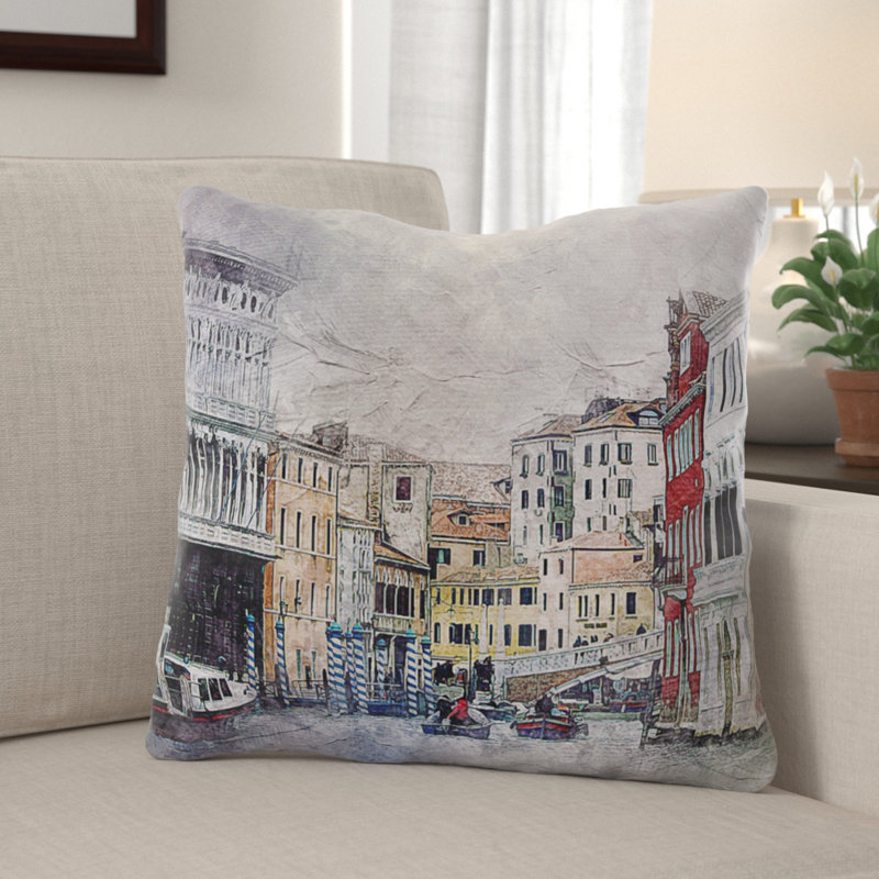 Coussin Venice Venice, Microsuède, Intérieur