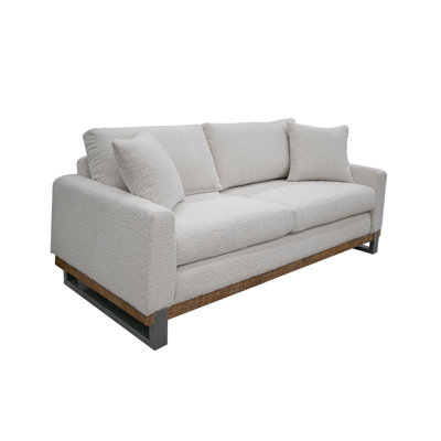Alessia Metal & Wood Base, Loveseat