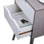 Ensemble de 2 tables de chevet avec rangement à deux tiroirs pour canapé de salon - gris