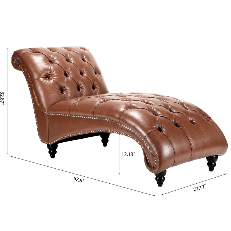 Chaise longue à assise large avec pieds relaxants en mousse et bouleau