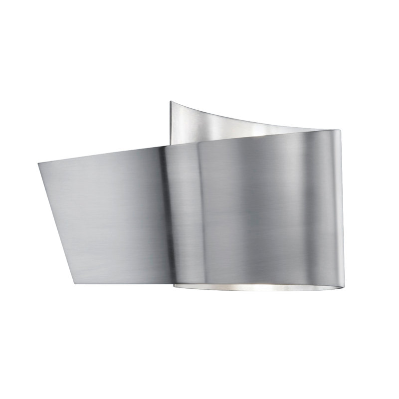 Applique murale à bras 1 lumière Acantha, Nickel mat