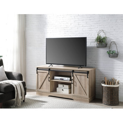 Bennet Oak Finish TV Stand