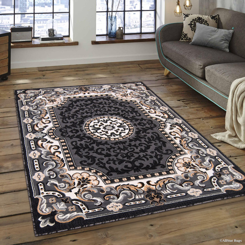 Berwick Floral Indoor Rug, Rectangle 5'2" x 7'2"