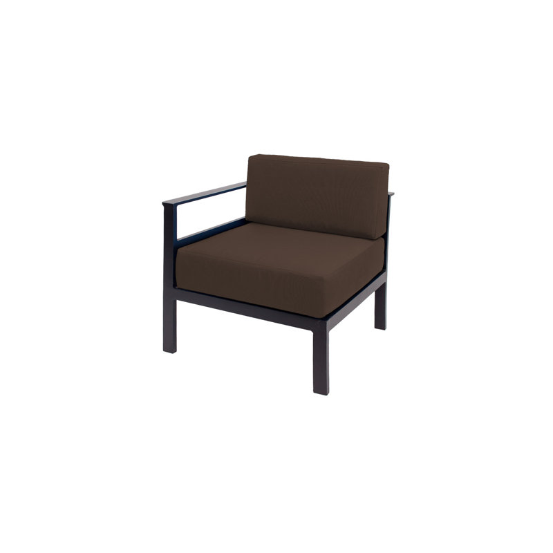 Belmar Right Arm Sofa Section, Brown