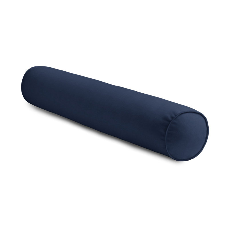 Linen Bolster Pillow Cover & Insert, Ink, 9" x 36"
