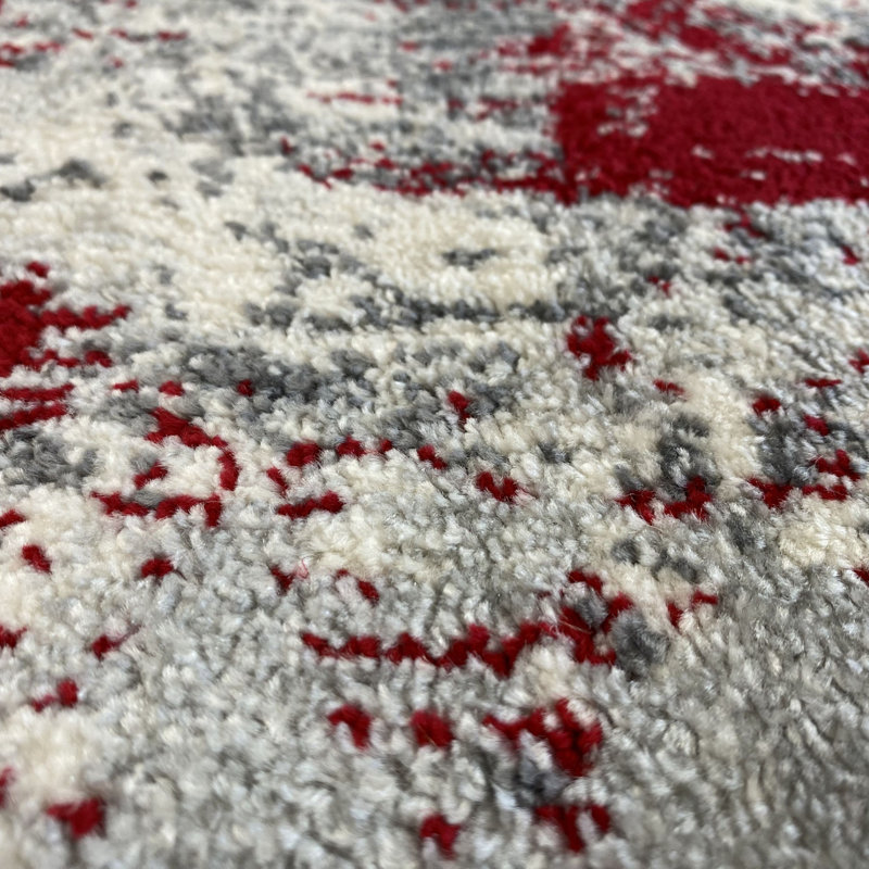 Tapis abstrait rouge, Rectangle 2 pi x 3 pi
