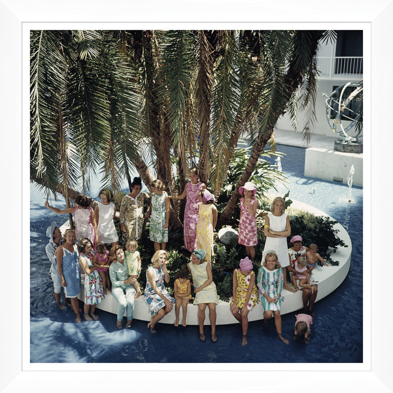 Getty Images, "Lily Pulitzer and Her Designs", Slim Aarons, January 1, 1964 Photographic Print by Slim Aarons, 36" H x 36" W