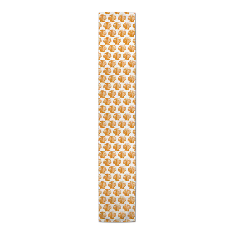 Chemin de table Anmarie, 72 po x 16 po, Orange