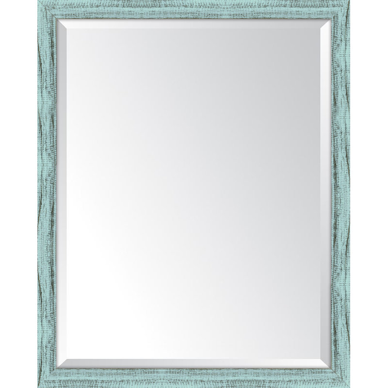 Miroir mural, H 31 po x l 25 po, Blanc