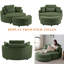 Fauteuil demi-tonneau avec repose-pieds de 51,2 po de largeur Dashton-948668438