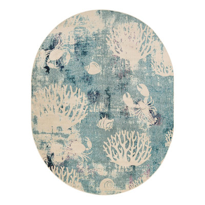 Tapis bleu clair Esposito
