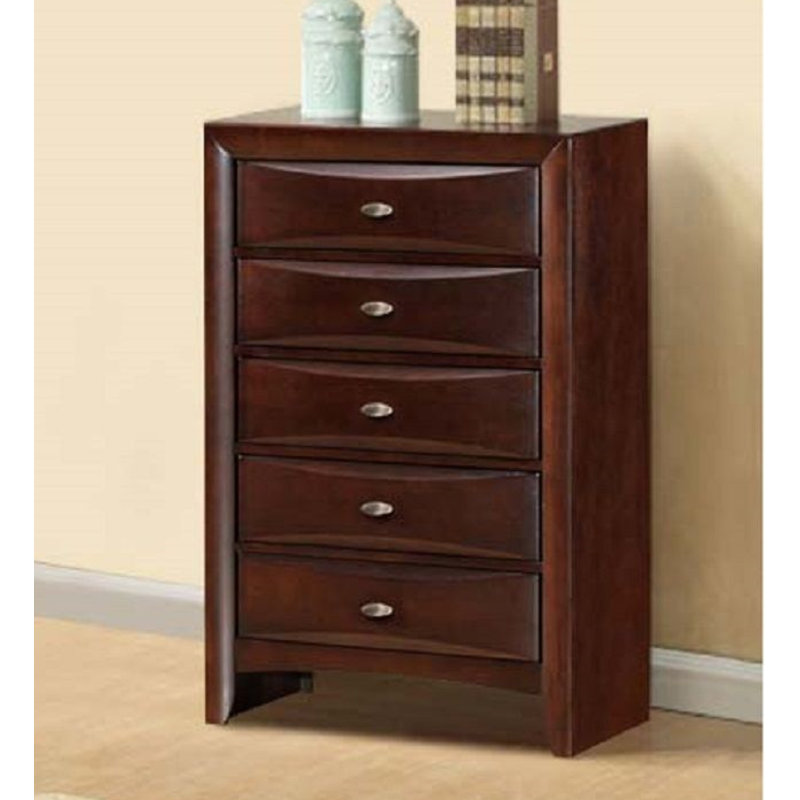 Ireland 32'' W 5 - Drawer Dresser, Espresso