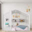 Lit sur pied avec tablette de rangement-861121288-861121289