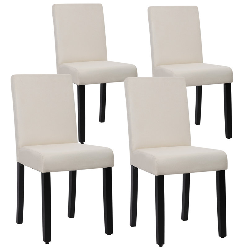 Chaise parsons rembourrée en tissu Jorgi, Beige