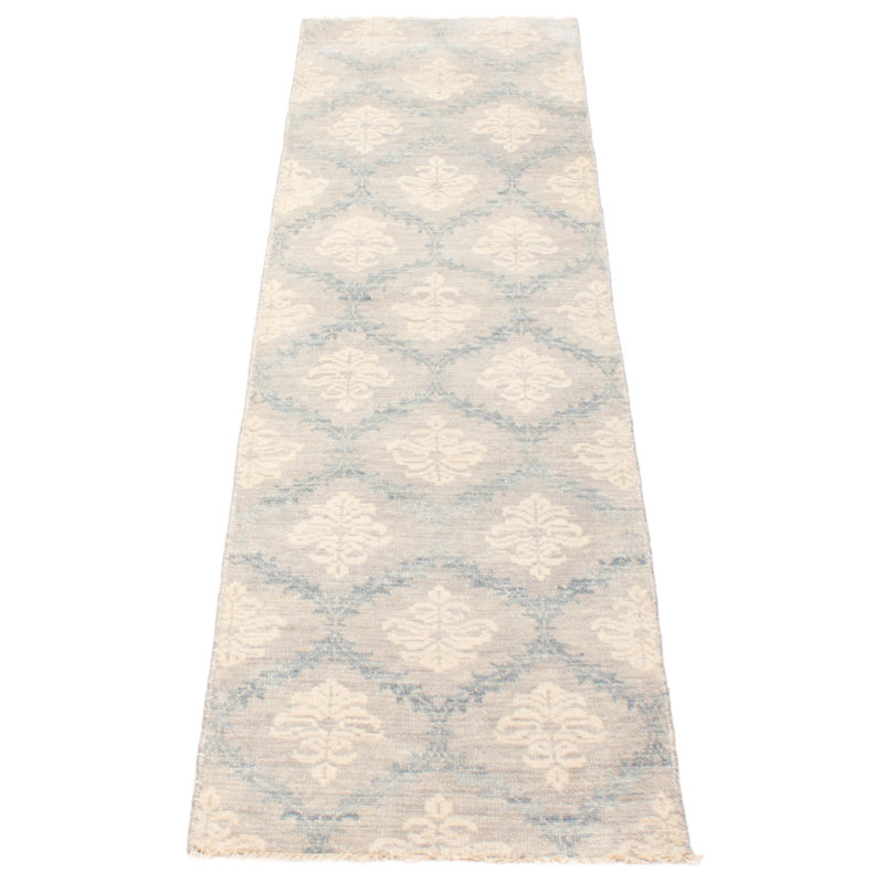 Tapis gris ombre en soie One Of A Kind 2 pi 7 po x 9 pi 9 po